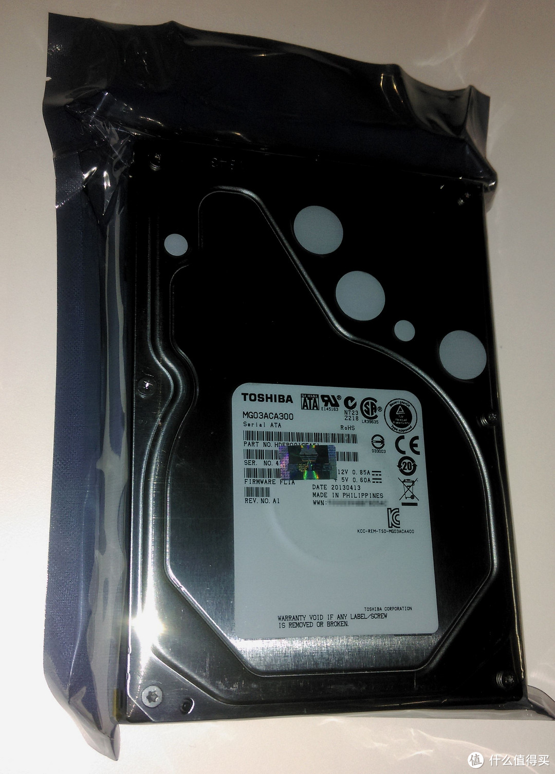 硬盘咔咔响，吓出个3T来：老款TOSHIBA 东芝企业级硬盘 MG03ACA300