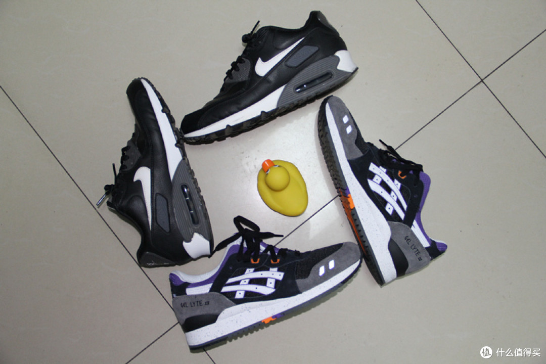 Asics 亚瑟士 Gel-Lyte III 与Nike 耐克 Air Max 90 简要比评