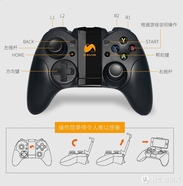 Newgamepad 新游 N1 无线游戏手柄－－－清新小测评