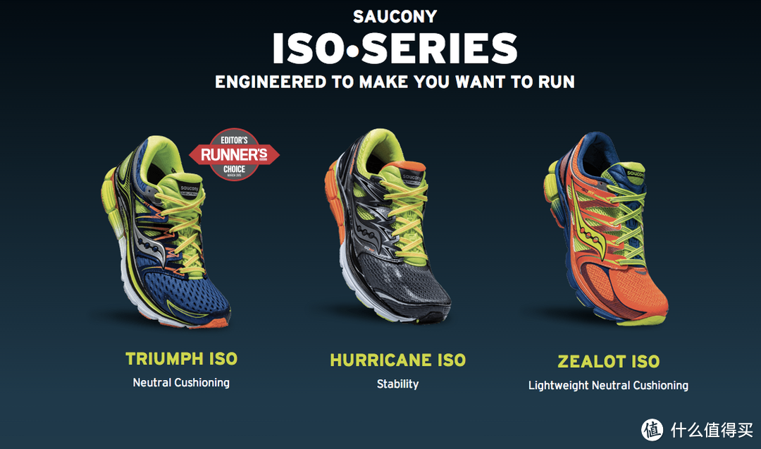 全新鞋面和中底科技：saucony 索康尼 Zealot ISO 轻量缓震系跑鞋 上市开卖