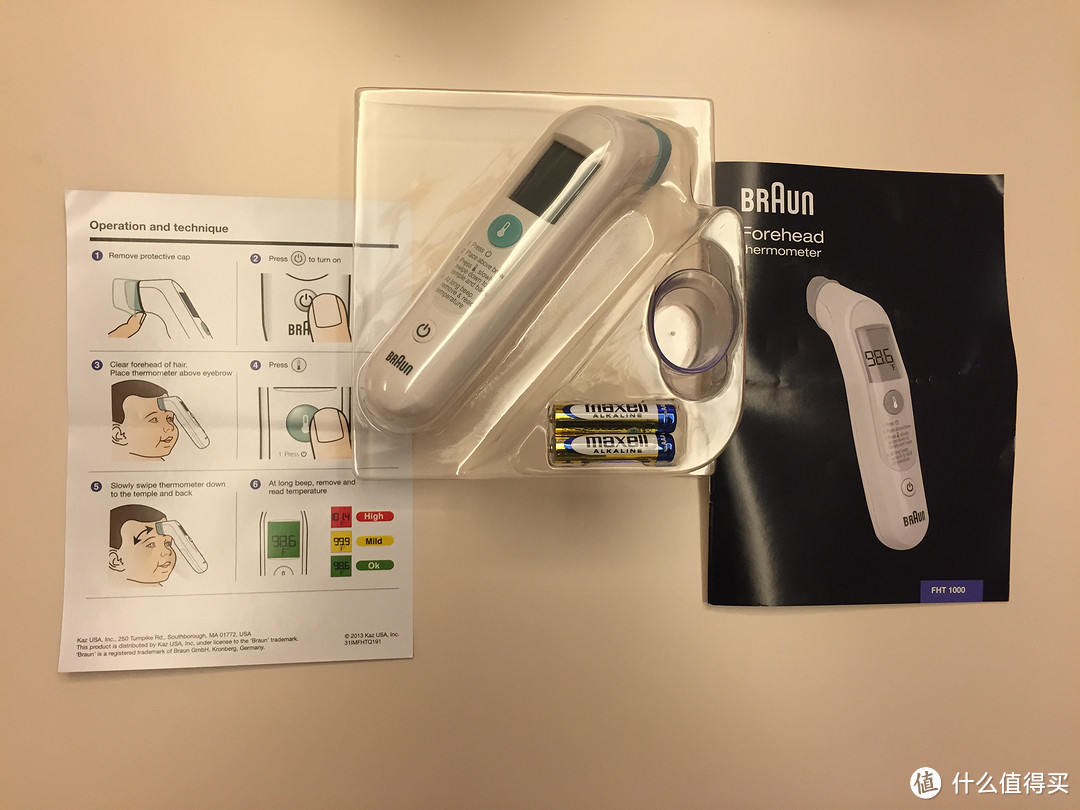 晒上我的首单美亚海淘到货：BRAUN 博朗 FHT-1000 额温计