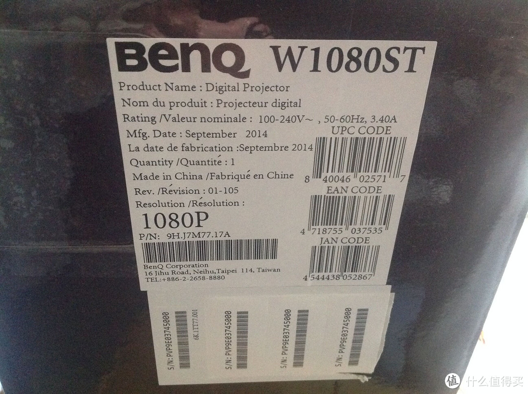 一个偏执狂给自己的生日礼物：BenQ 明基 W1080ST 投影机