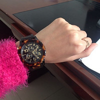 舅妈网入手Nixon 42-20 Chronograph Tortoise Shell Acrylic 腕表 a037-679