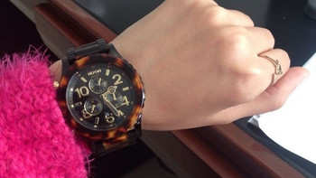 舅妈网入手Nixon 42-20 Chronograph Tortoise Shell Acrylic 腕表 a037-679