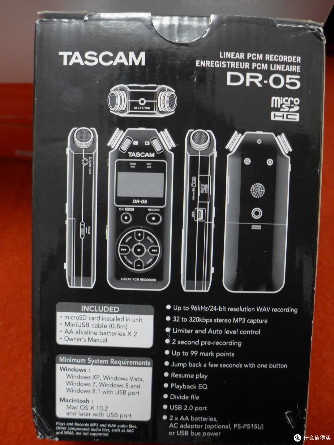Tascam 达斯冠 DR-05 录音笔,附录音小样