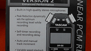 TASCAM DR-05 录音笔外观展示(按键|录音头|接口)