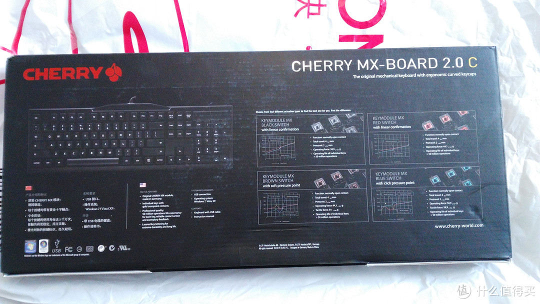 适合自己的才是最好的：Cherry 樱桃 MX-BOARD 2.0 C 黑色茶轴机械键盘