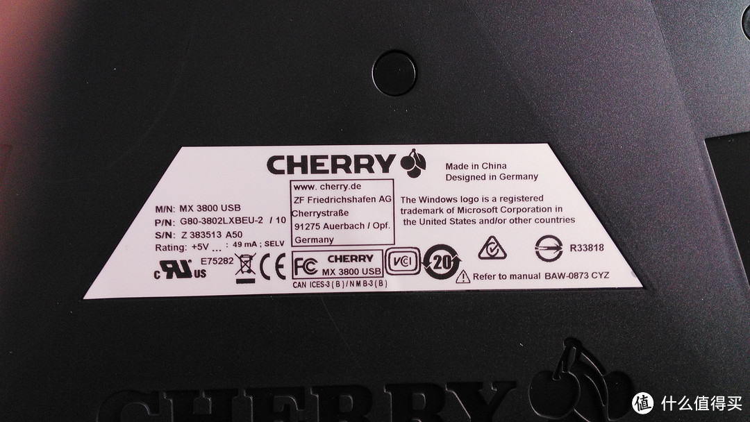 适合自己的才是最好的：Cherry 樱桃 MX-BOARD 2.0 C 黑色茶轴机械键盘