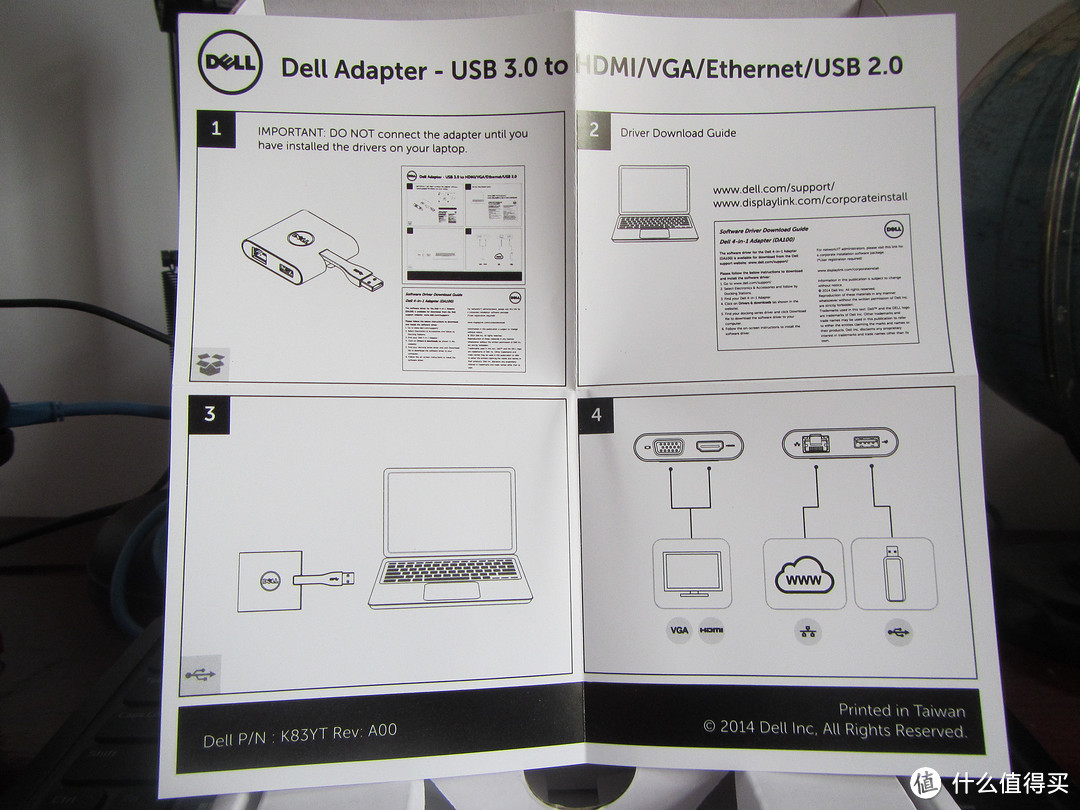 终极连接伴侣！Dell 戴尔 DA100 多功能转接适配器