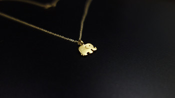 情人节小礼物：Dogeared Reminder Good Luck Elephant Pendant Necklace 项链