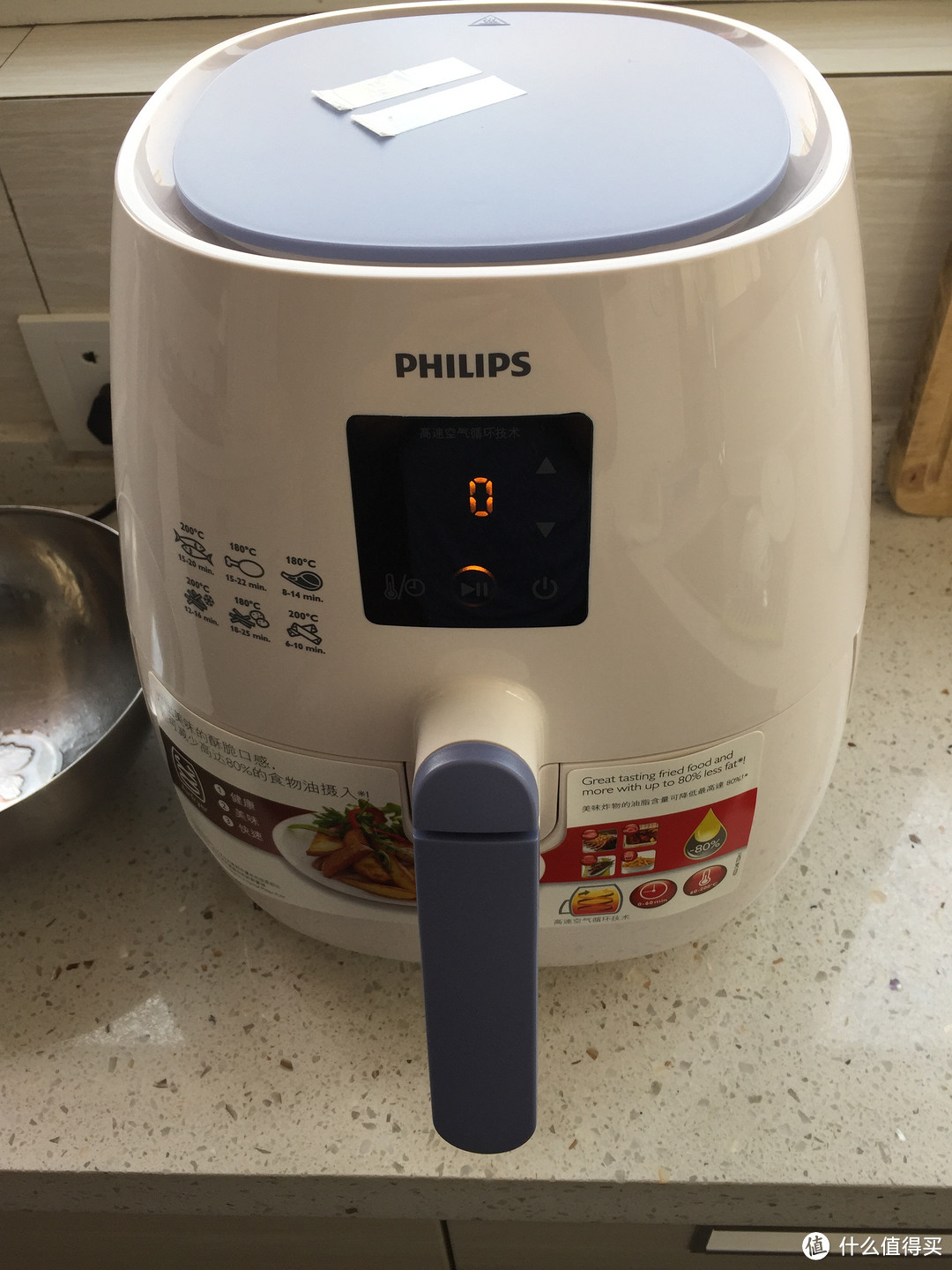 招行福利：99.9元*10期的PHILIPS 飞利浦 HD9233 空气炸锅