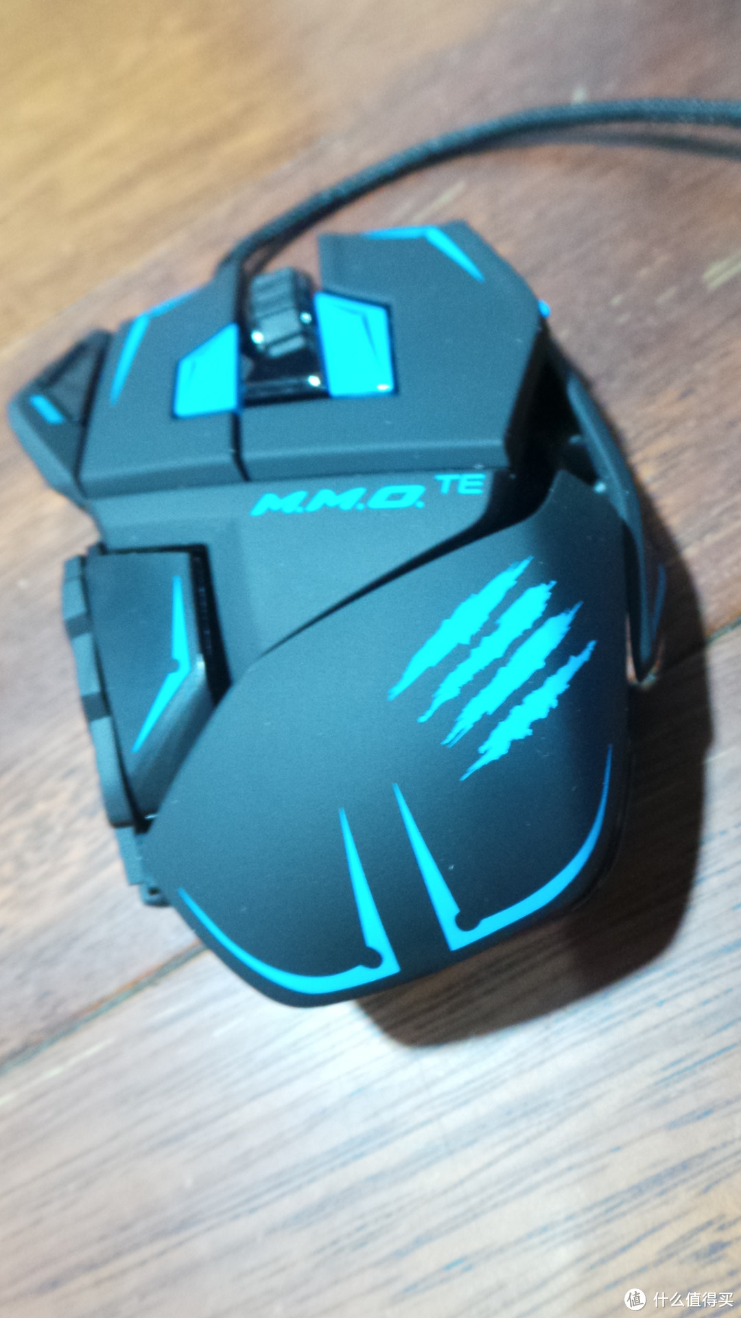 Mad Catz 美加狮 M.M.O.TE 游戏竞赛鼠标 蓝灵版