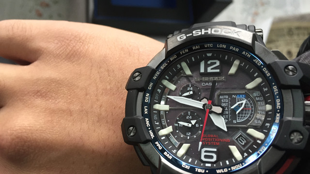 gps与6局电波双对时:casio 卡西欧 g-shock gpw-1000 男款腕表