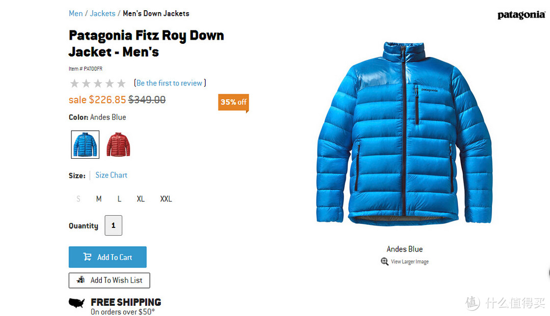 Patagonia 巴塔哥尼亚 Fitz Roy Down Jacket 户外羽绒夹克