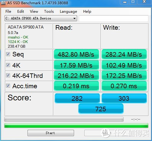 飞起来！宏碁 4750 老本更换ADATA 威刚 SP900 256G 2.5英寸 SATA-3 SSD固态硬盘