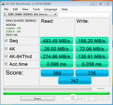 Kingshare 金胜 KS300064SSD 64G 2.5英寸SATA-3固态硬盘