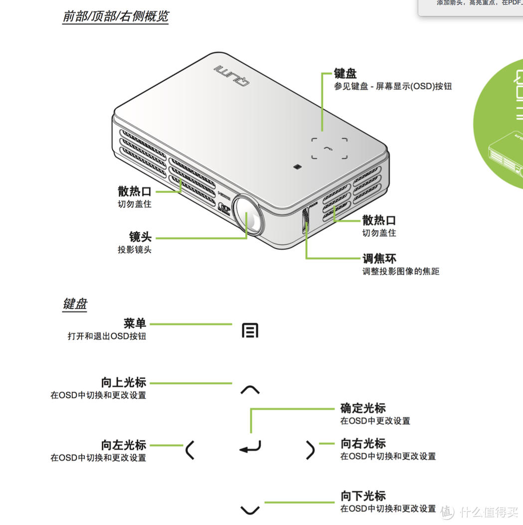 Vivitek 丽讯 Qumi Q5 微型 720p LED 便携投影机