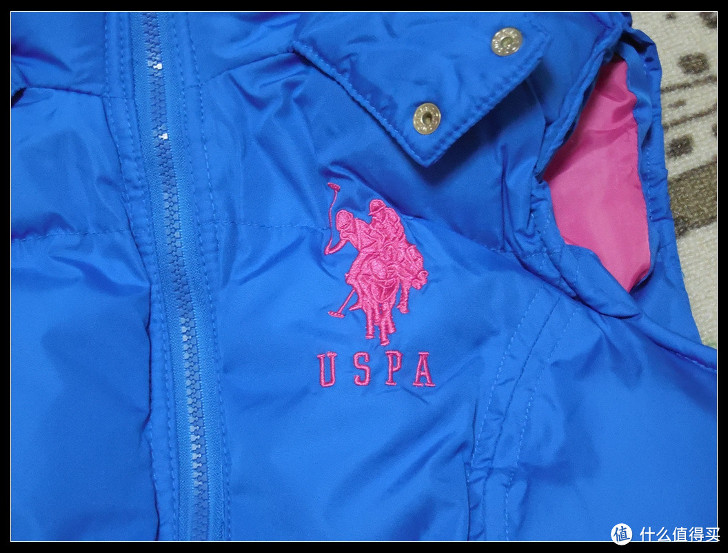 U.S. Polo Assn. 美国马球协会 Juniors Solid Vest with Faux Fur Trimmed 女士棉马甲