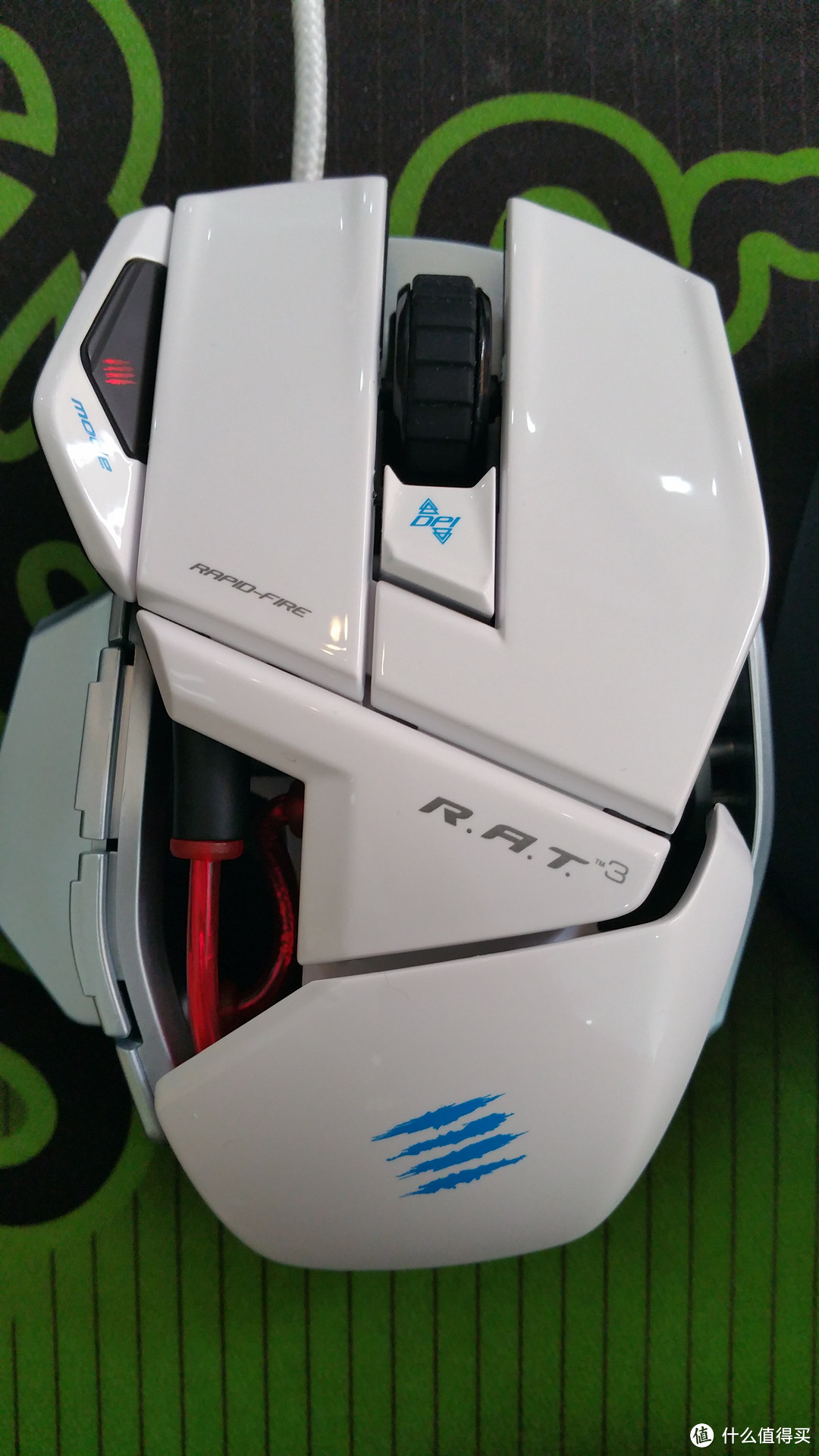 我为外观买单：Mad Catz 美加狮 R.A.T.3 游戏竞技鼠标 雪妖版，与G500S/G9X合照