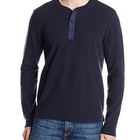 精细的做工：jack spade Harrison Ribbed Henley Sweater 男款针织衫