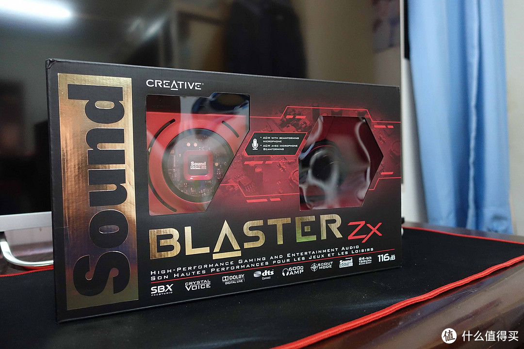 买线控，送声卡：CREATIVE 创新 Sound Blaster ZX SBX SB1506 游戏声卡