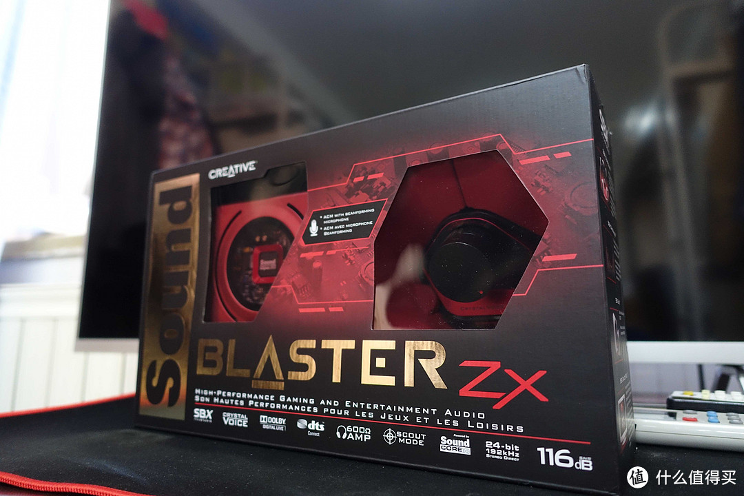 买线控，送声卡：CREATIVE 创新 Sound Blaster ZX SBX SB1506 游戏声卡