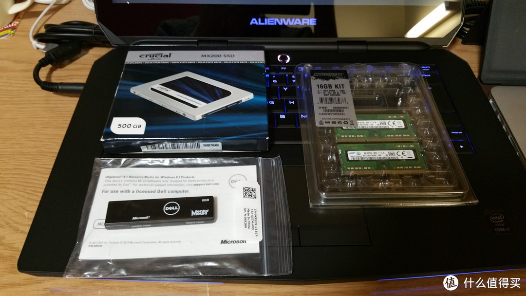 英版 Alienware 外星人 笔记本电脑 2015新版，附加更换SSD