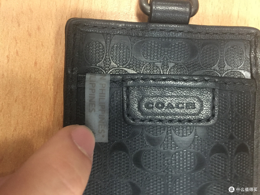 COACH 黑色经典标志证件套 F62481