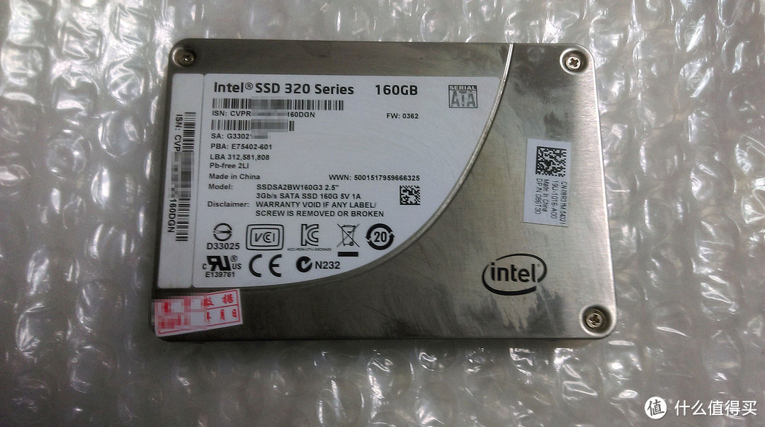 在值与弃的边缘：二手Intel 英特尔 320 160G SSD固态硬盘 入手体验