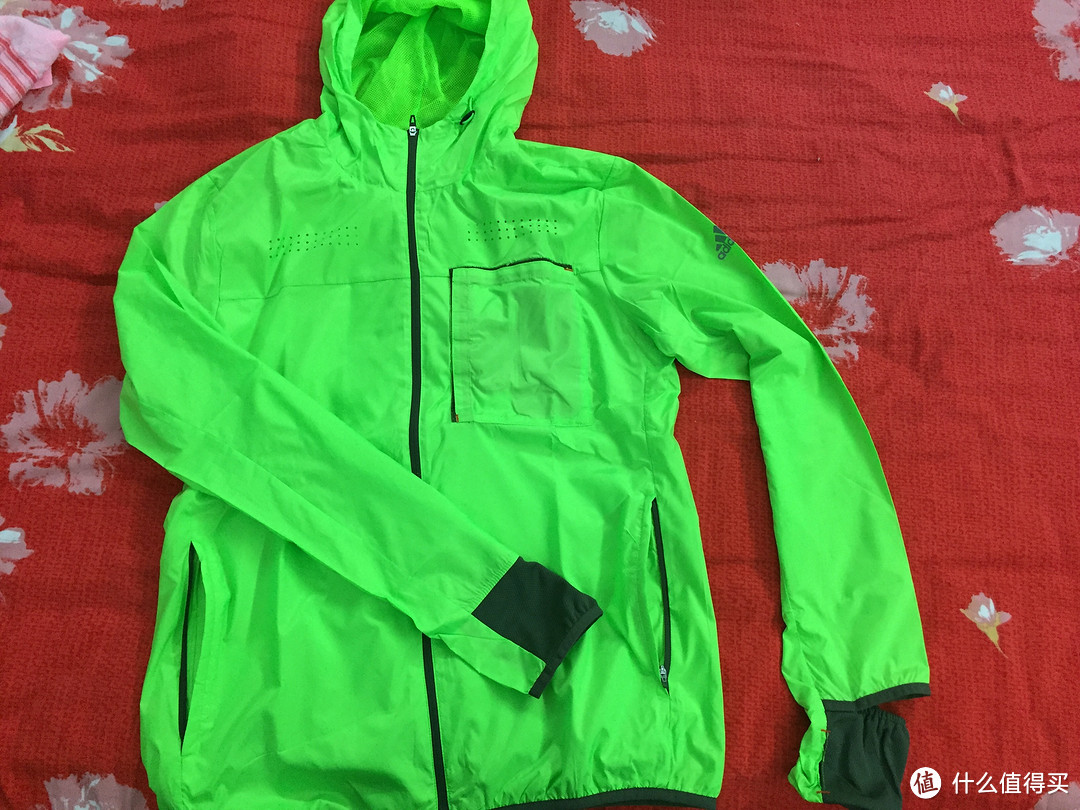 就是要亮骚：adidas 阿迪达斯 RUNNING KANOI LINED JKT 男式 跑步连帽茄克