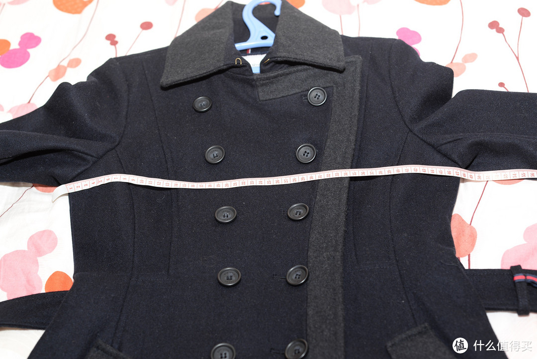 二货女王范的羊毛大衣：Tommy Hilfiger Wool Double-Breasted Coat