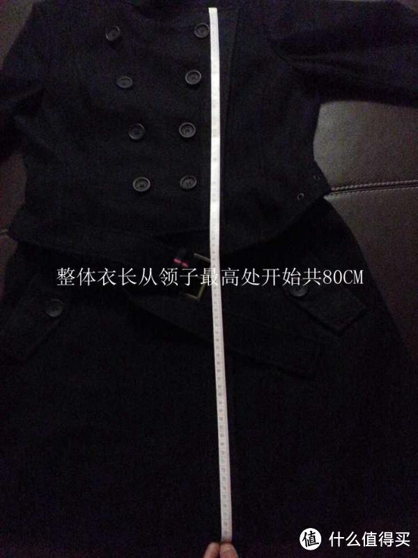 二货女王范的羊毛大衣：Tommy Hilfiger Wool Double-Breasted Coat