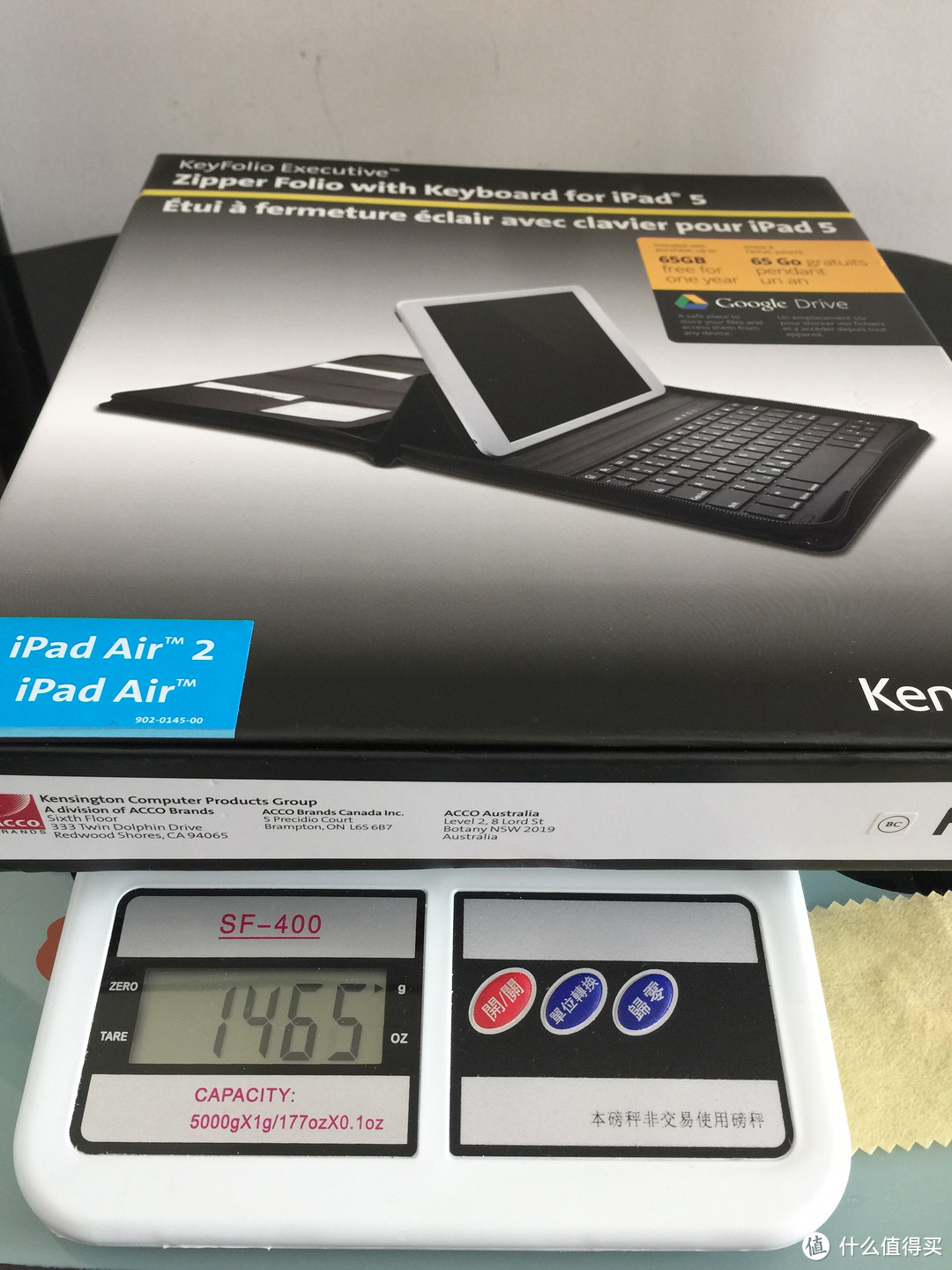 看上去不错的Kensington 肯辛通 KeyFolio K97009US iPad Air 保护收纳包