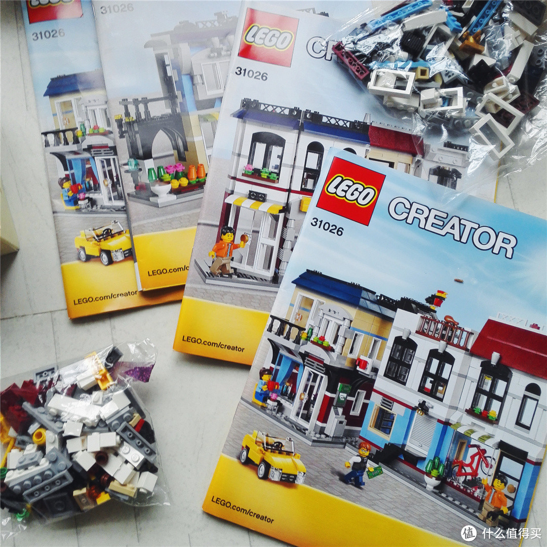 我的第一盒乐高：LEGO 乐高 Creator 创意百变系列 单车店与咖啡厅 31026