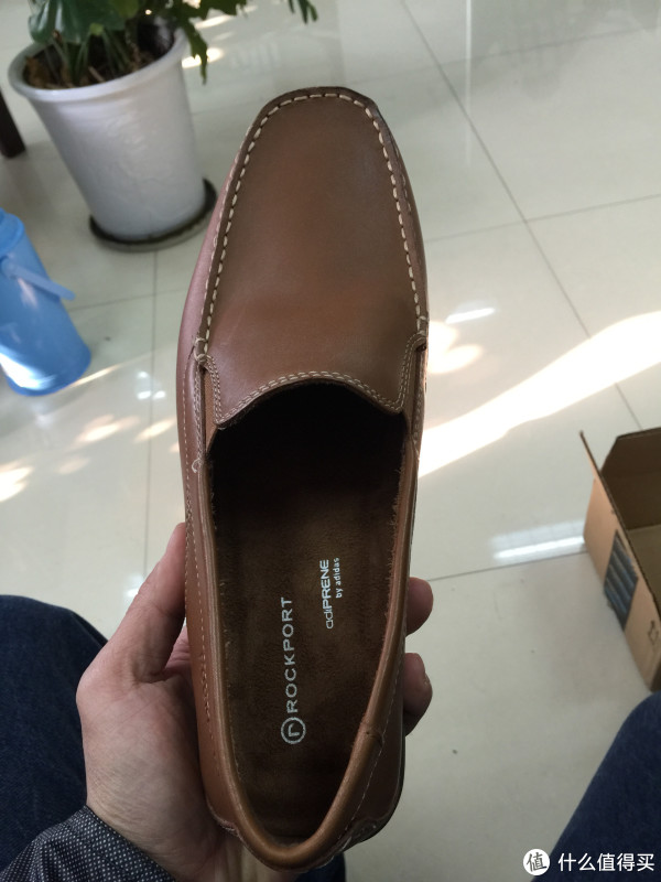 rockport 乐步 bennett lane 2 venetian 男款真皮休闲鞋