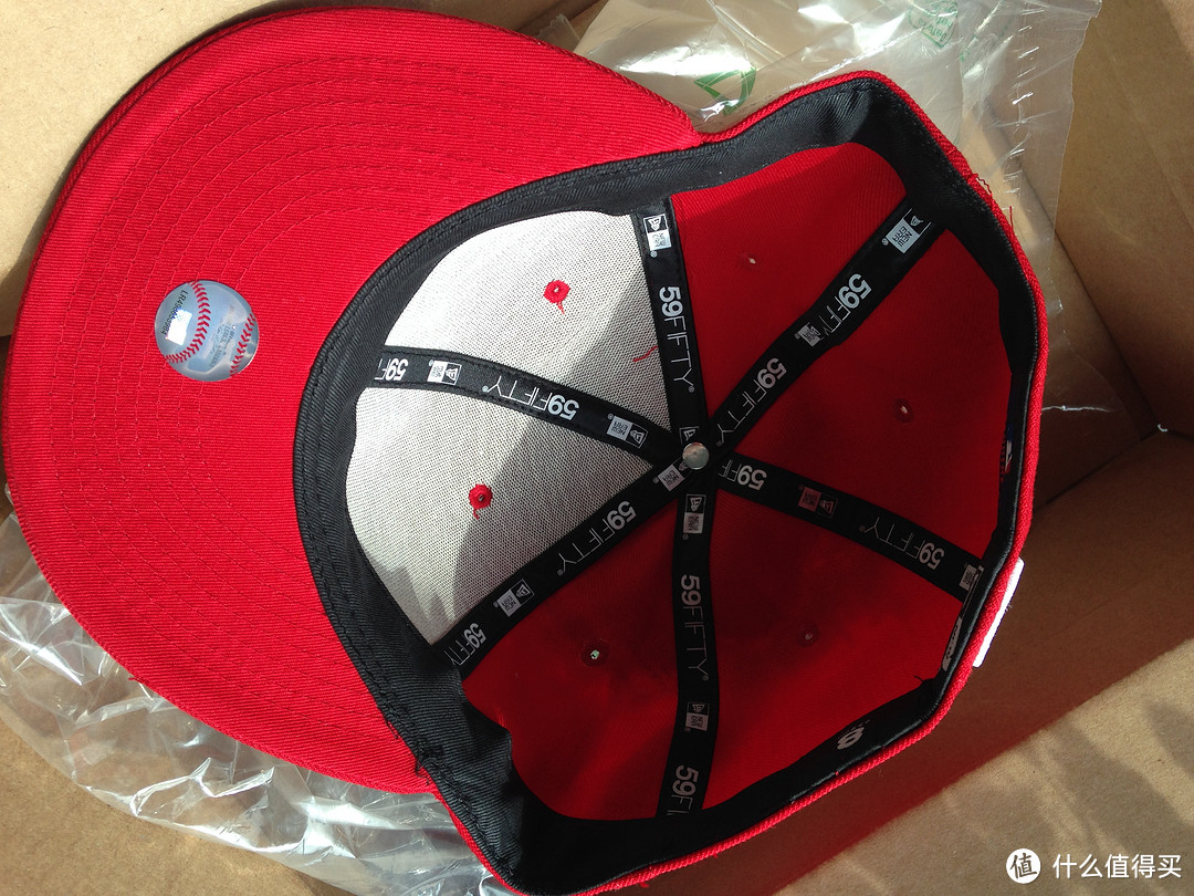 大头的小红帽MLB New York Yankees Scarlet with White 59FIFTY Fitted Cap