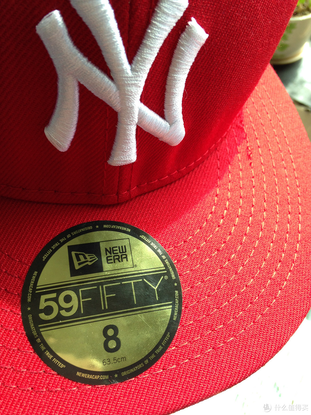 大头的小红帽MLB New York Yankees Scarlet with White 59FIFTY Fitted Cap