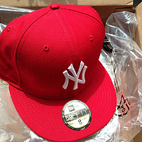 女汉子的美亚败家记 篇六：大头的小红帽MLB New York Yankees Scarlet with White 59FIFTY Fitted Cap