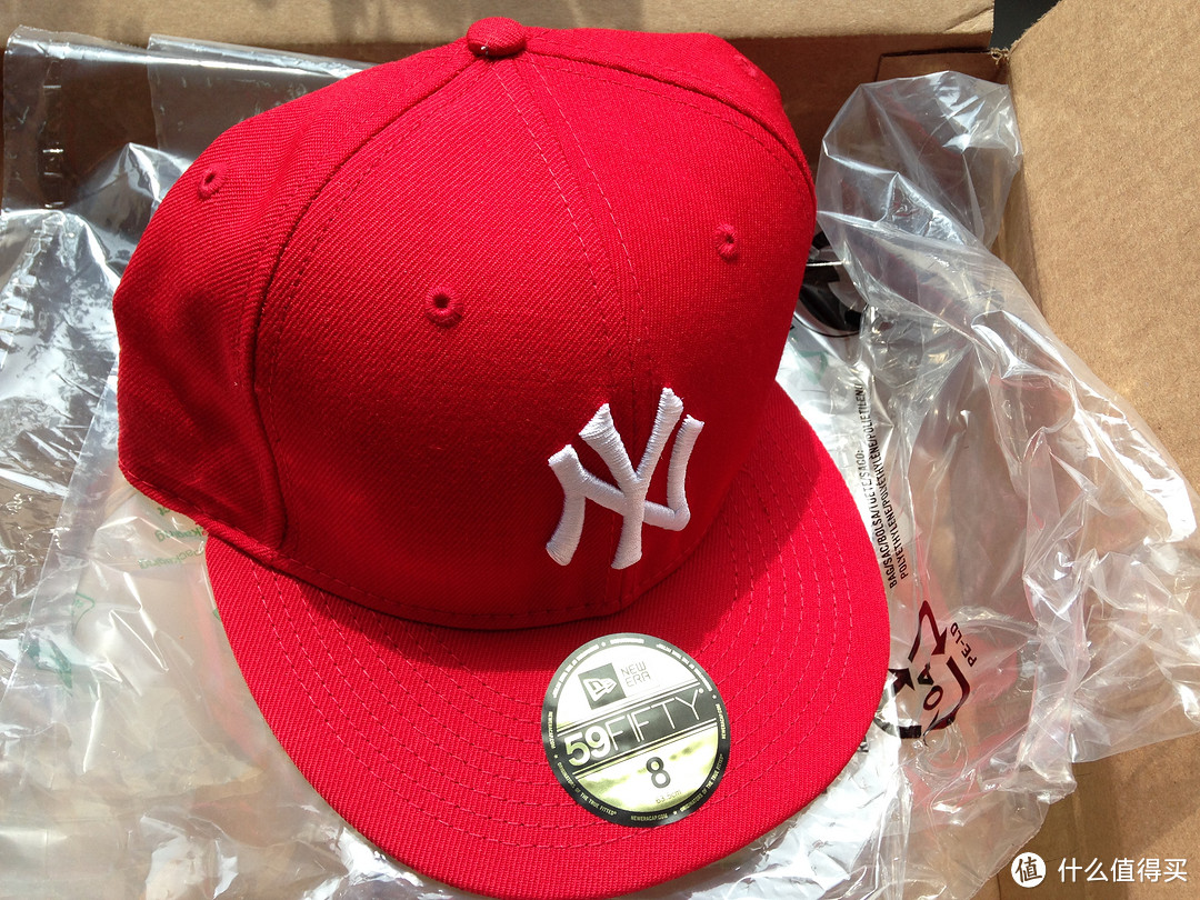 大头的小红帽MLB New York Yankees Scarlet with White 59FIFTY Fitted Cap