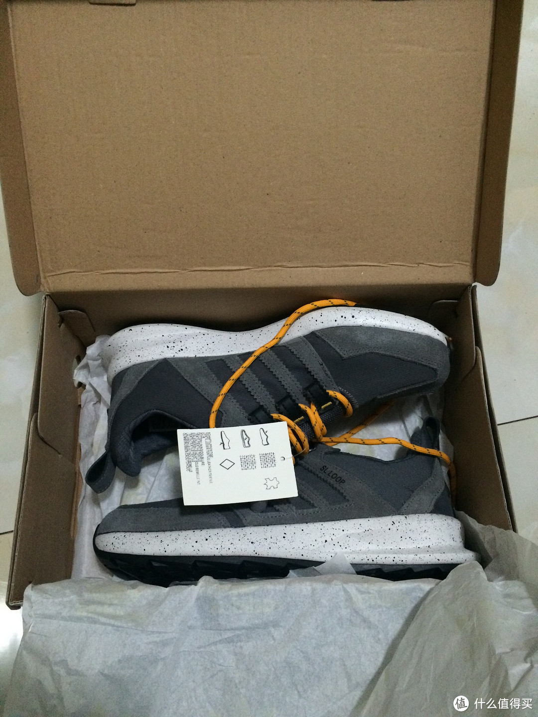 那一抹骚黄:adidas 阿迪达斯 Originals 三叶草 SL Loop TR 男款复古跑鞋