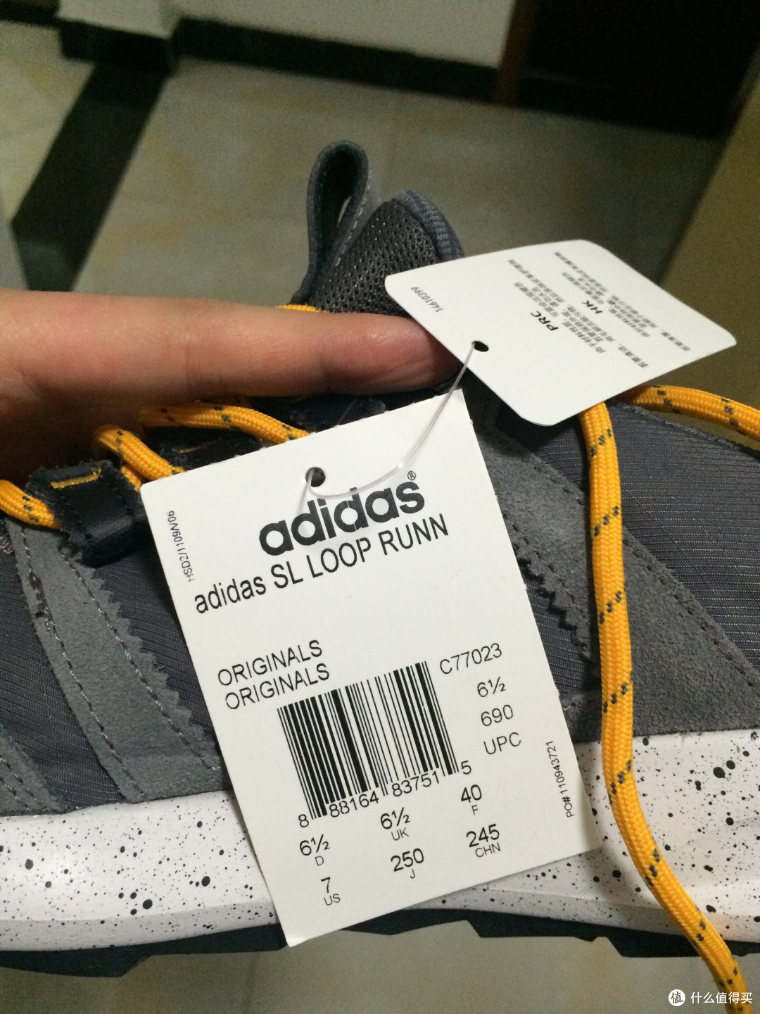 那一抹骚黄:adidas 阿迪达斯 Originals 三叶草 SL Loop TR 男款复古跑鞋