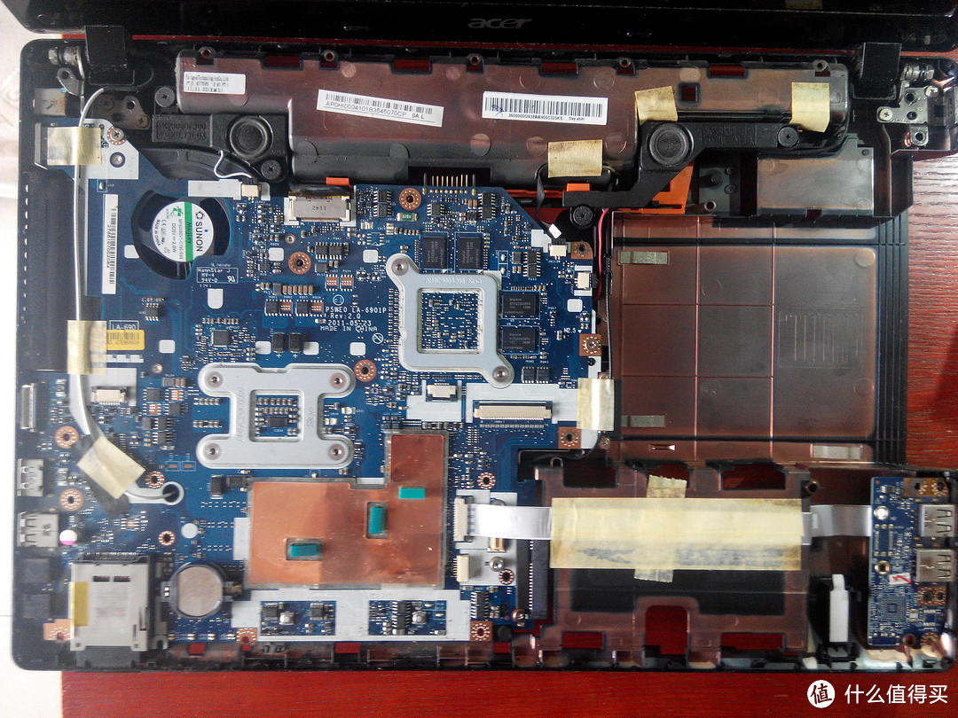 给用了4年的ACER 5750g笔记本升级双硬盘(SSD+HDD)、改装光驱、清灰