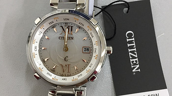 CITIZEN 西铁城 TITANIA LINE HAPPY FLIGHT 女款光动能腕表 EC1060-59W