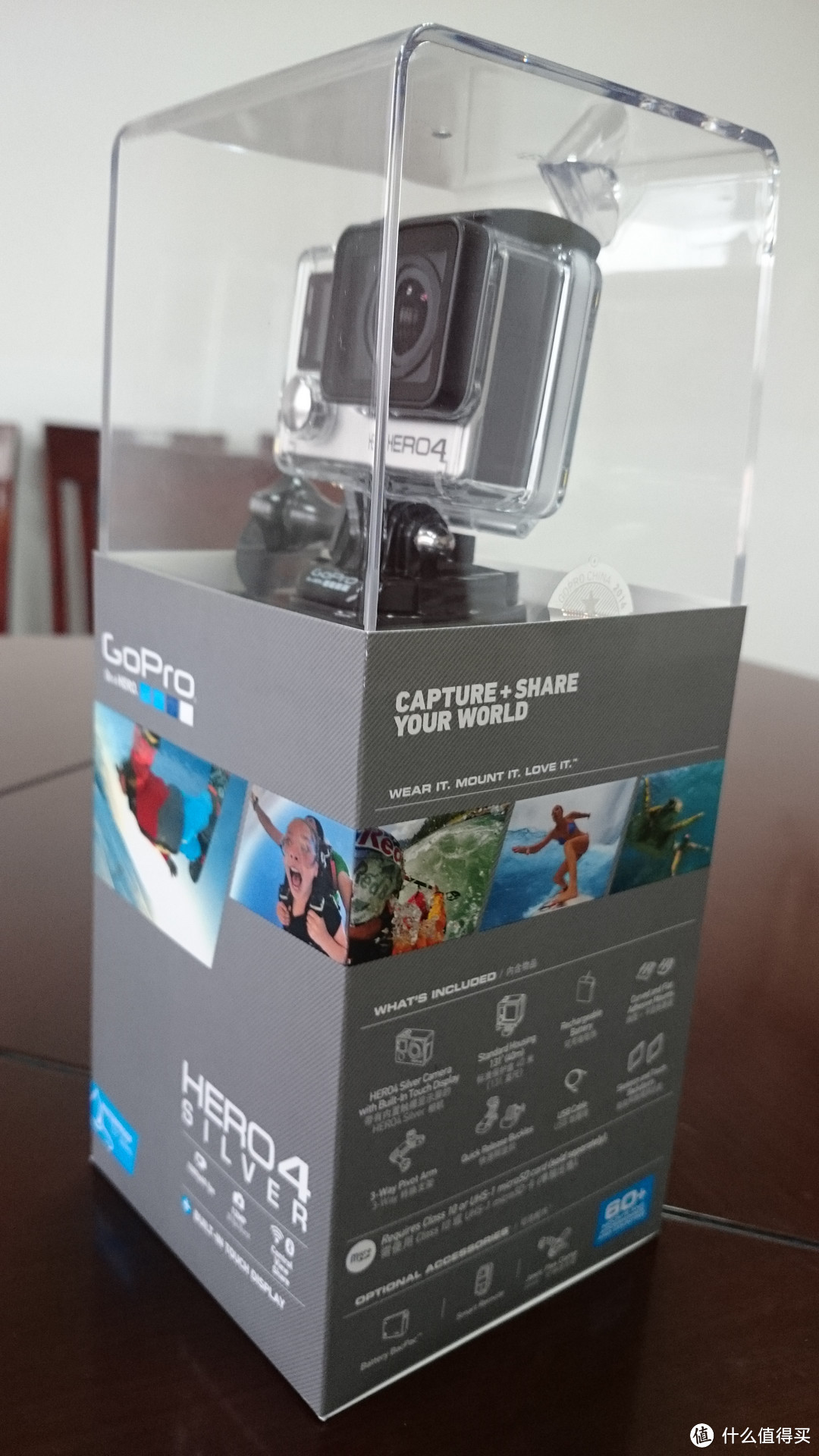 愿有新的出发 Gopro Hero 4银色版开箱体验 专业摄像机 什么值得买