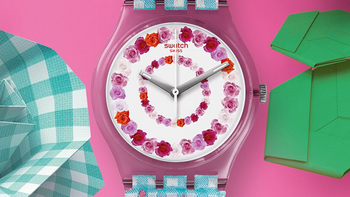 玫瑰寄情思：swatch 斯沃琪 2015新款母亲节主题手表“ROSES4U” GZ291 上市
