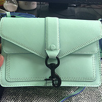 清新薄荷绿：REBECCA MINKOFF Hudson Moto Mini 女款单肩包