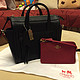 COACH 蔻驰 Bleecker Leather Mini Pocket Carryall 单肩包 & Box Program Txt 腕包