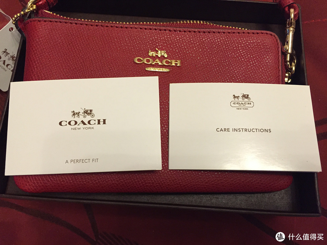 COACH 蔻驰 Bleecker Leather Mini Pocket Carryall 单肩包 & Box Program Txt 腕包