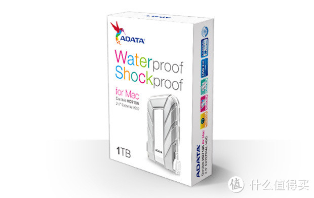 防水防尘防震：ADATA 威刚 推出用于Mac的HD710A 移动硬盘