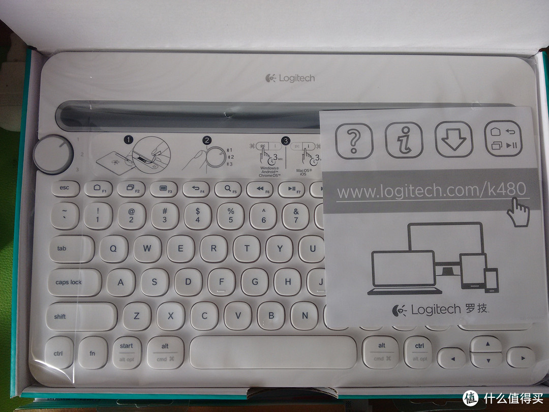 Logitech 罗技 K480 蓝牙键盘入手体验